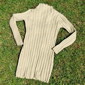 pastel sage knit sweater dress